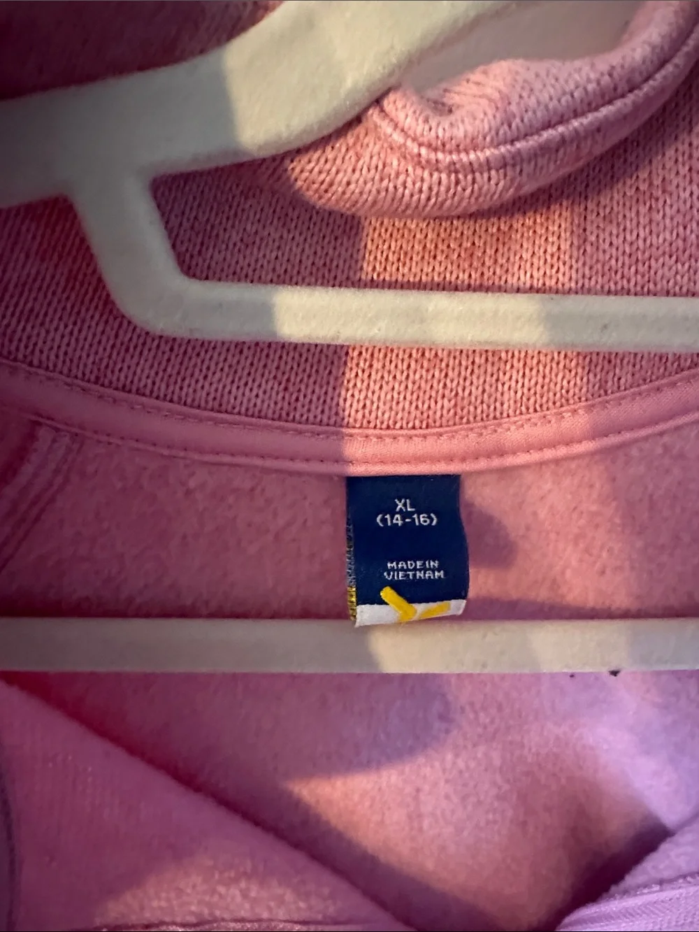Old Navy Rose Pink Quarter-Zip Cowl Sweater
